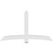 Ekena Millwork Bellingham Architectural Grade PVC Gable Bracket, 84"W x 49"H x 4"D x 6"F, 14/12 Pitch GBP084X49X0406BEL00 - alternate 2